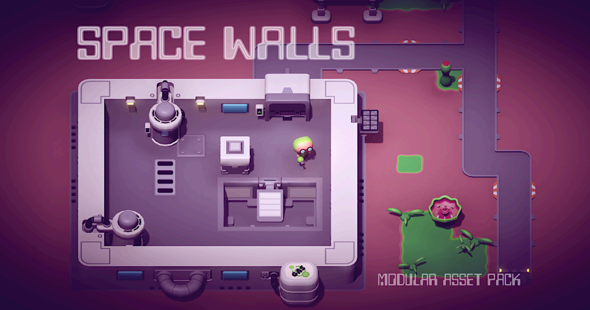 Space Walls | 3D Sci-Fi | Unity Asset Store