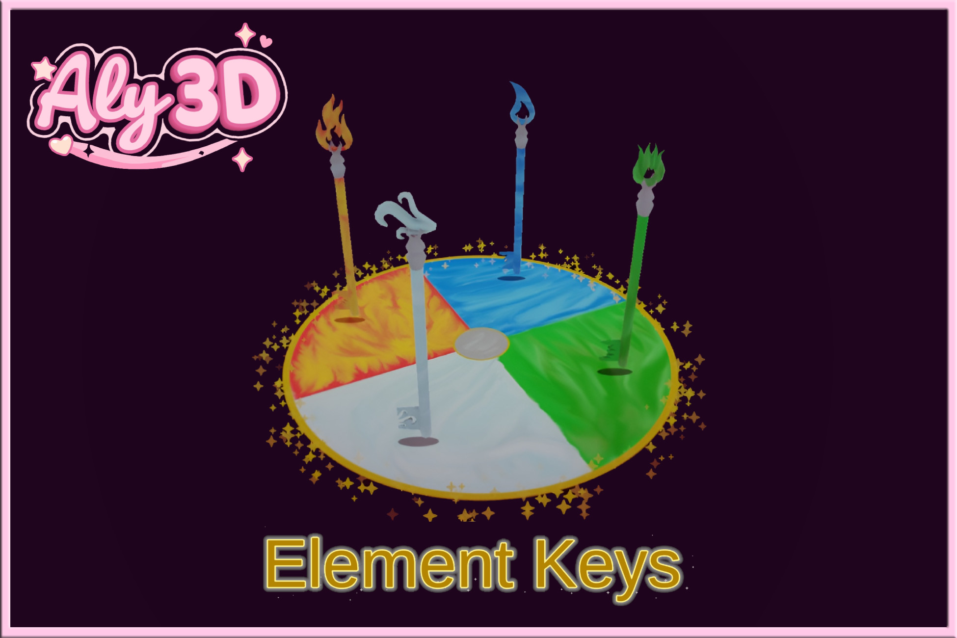 Aly's Element Keys | 3D Props | Unity Asset Store