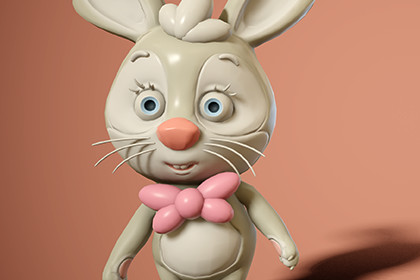Cute Easter rabbit