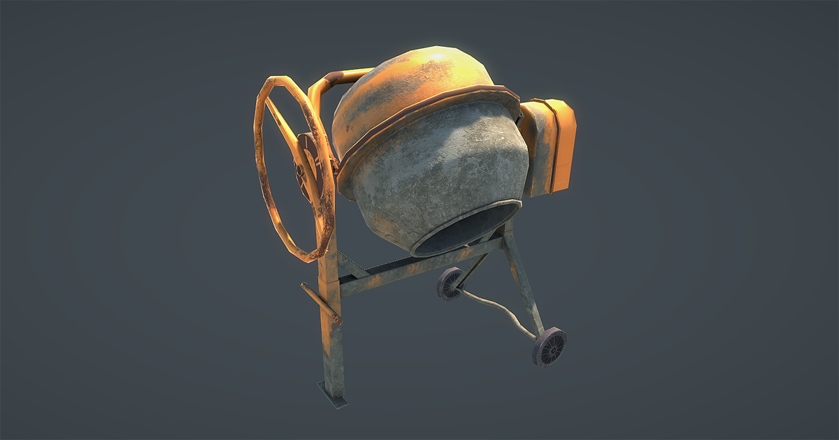 Cement Mixer | 3D Industrial | Unity Asset Store