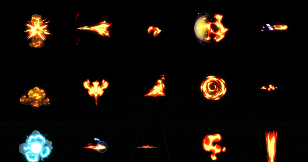 Cartoon Fire & Explosions FX | Fire & Explosions | Unity Asset Store