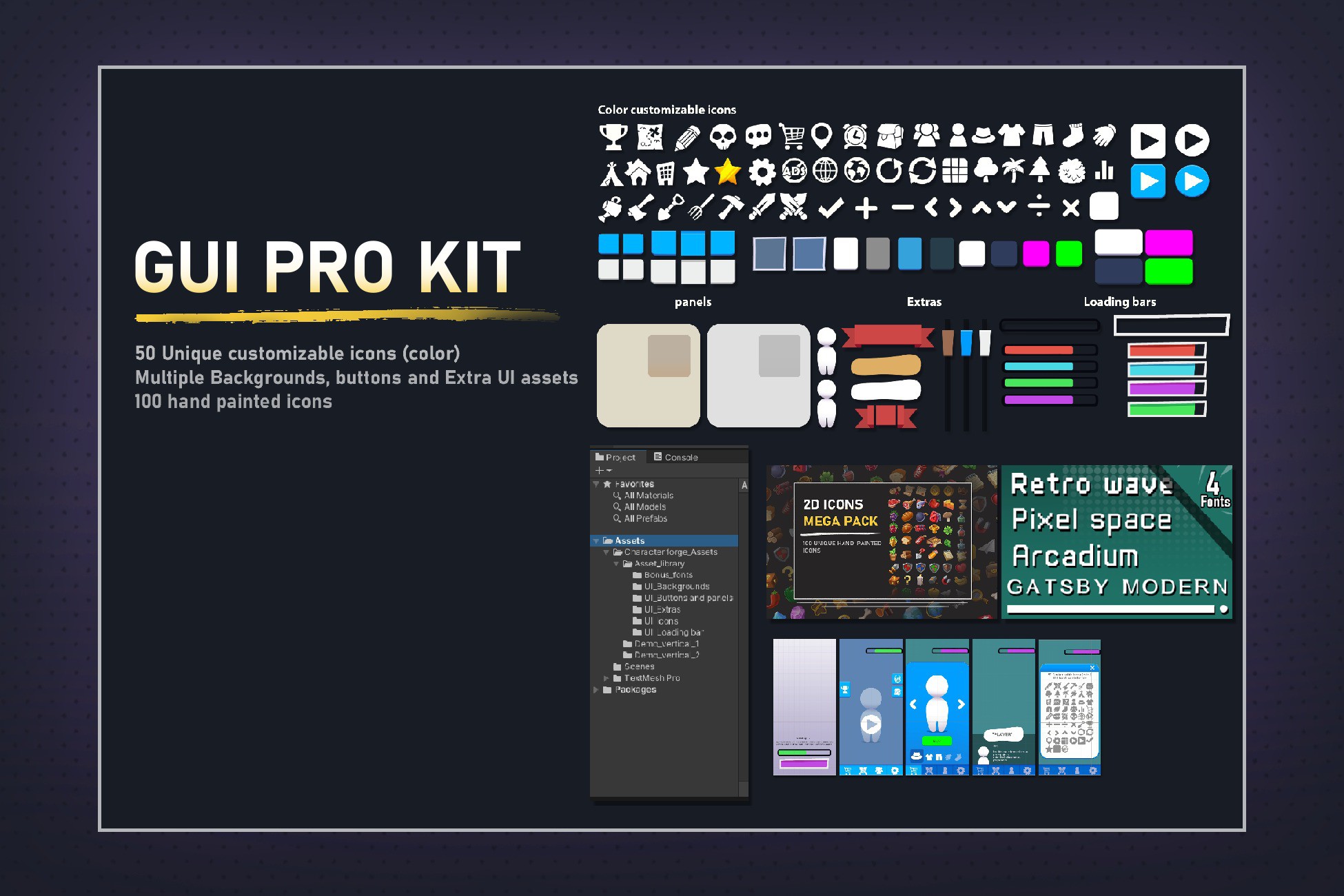 GUI PRO KIT - simple | 2D GUI | Unity Asset Store