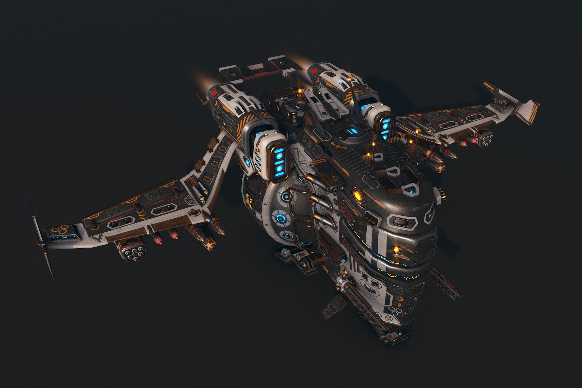 Space Unity Spacecraft 02 Modular Pack | 3D Space | Unity Asset Store