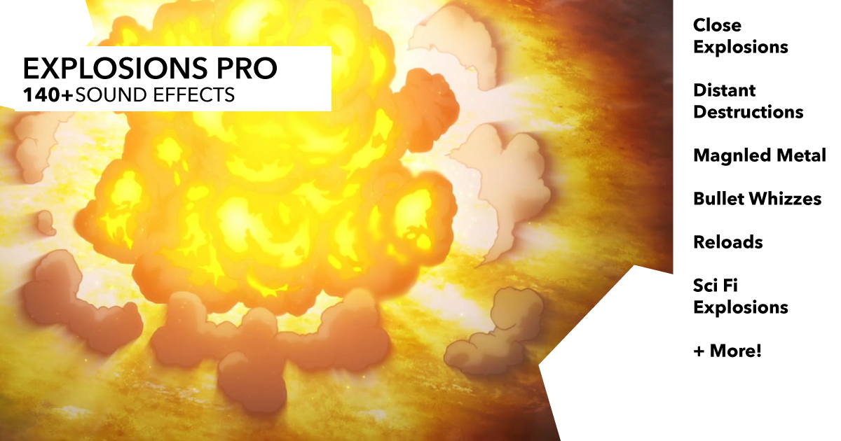 Different Explosion Sounds Explosions Pro Sound Effects | 무기 효과음 | Unity Asset Store