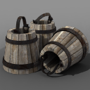 Old Wooden Bucket