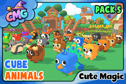 Cute Magic – Cube Animals Pack 5