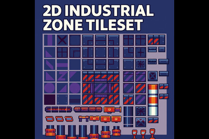 2D Industrial Zone Tileset