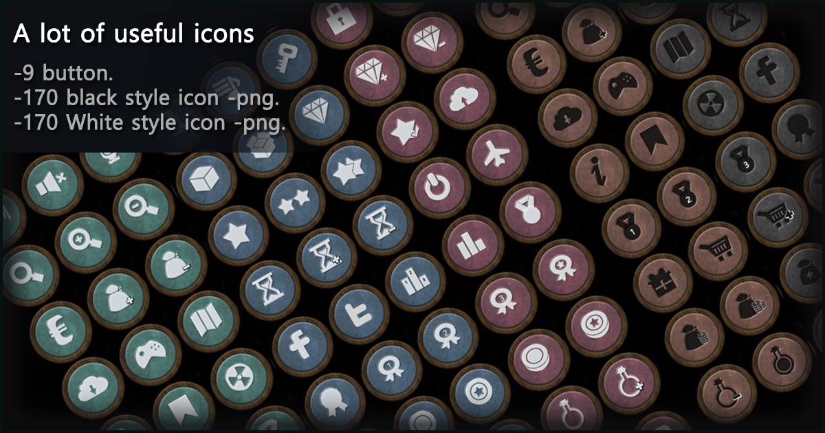A lot of useful icons_05 | 2D Icons | Unity Asset Store