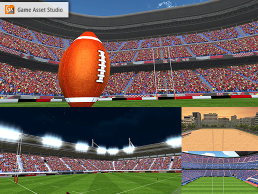 Unity Ball Rugby Rugby Stadiums Pack | 3D Environments | Unity Asset Store