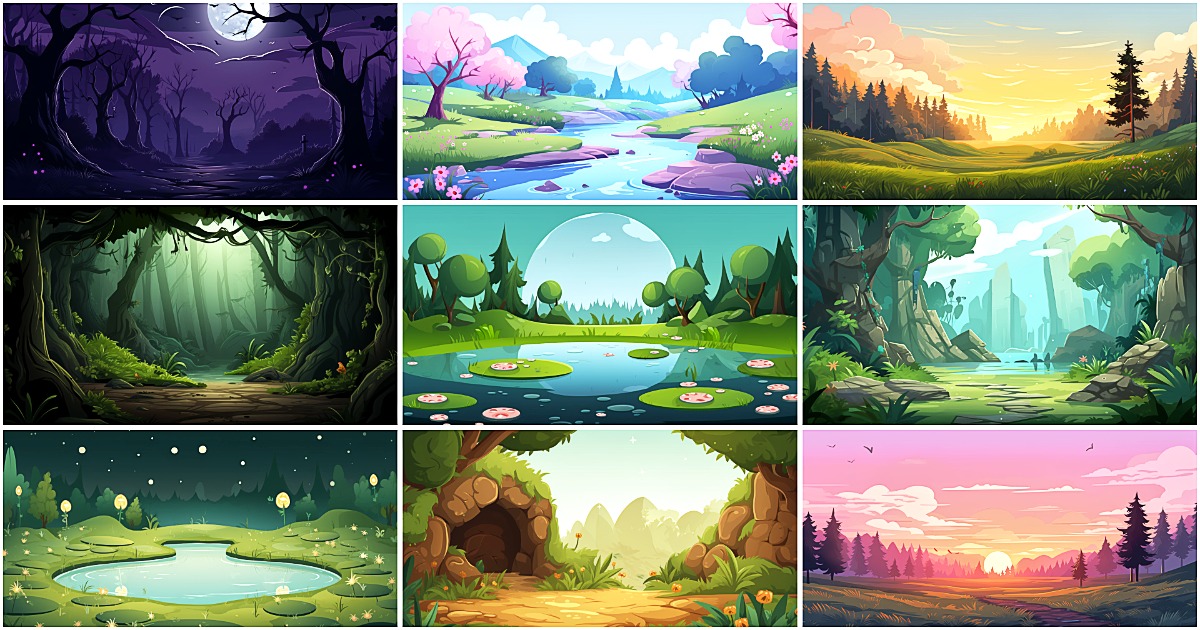 BACKGROUND - Simple Forest 2 | 2D Environments | Unity Asset Store
