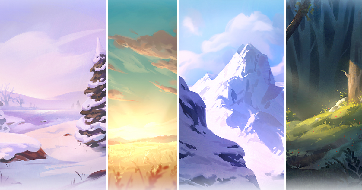 Vertical Background Pack #2 | 2D | Unity Asset Store