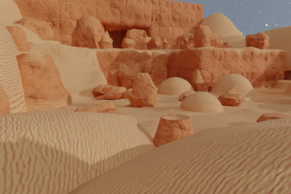 Desert Moon Surface
