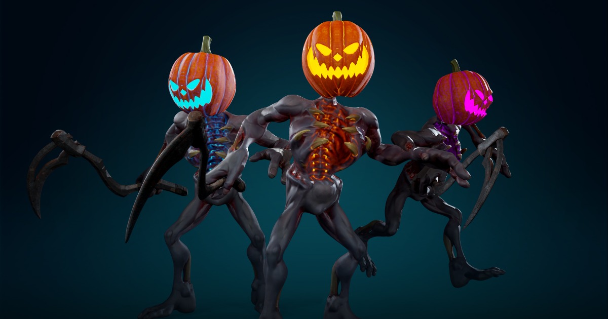 Pumpkin Undead | 3D Creatures | Unity Asset Store