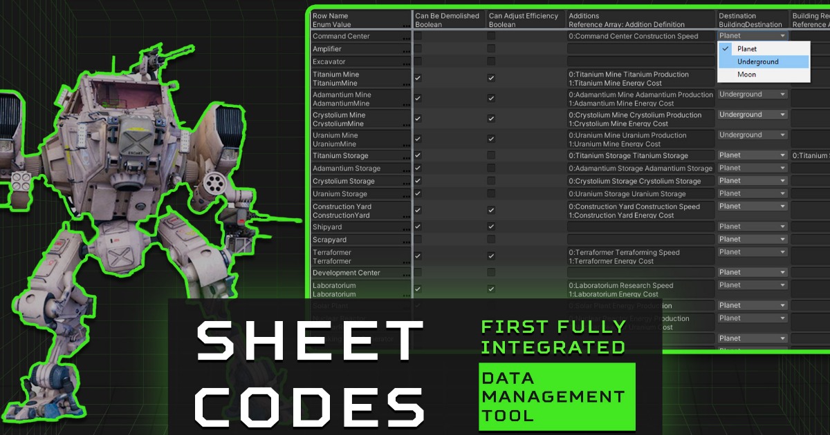 Sheet Codes | Visual Scripting | Unity Asset Store