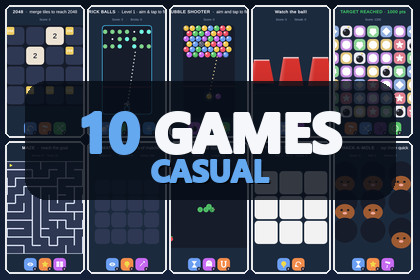 Mini Game Templates Casual - 10 Casual Starters for Unity