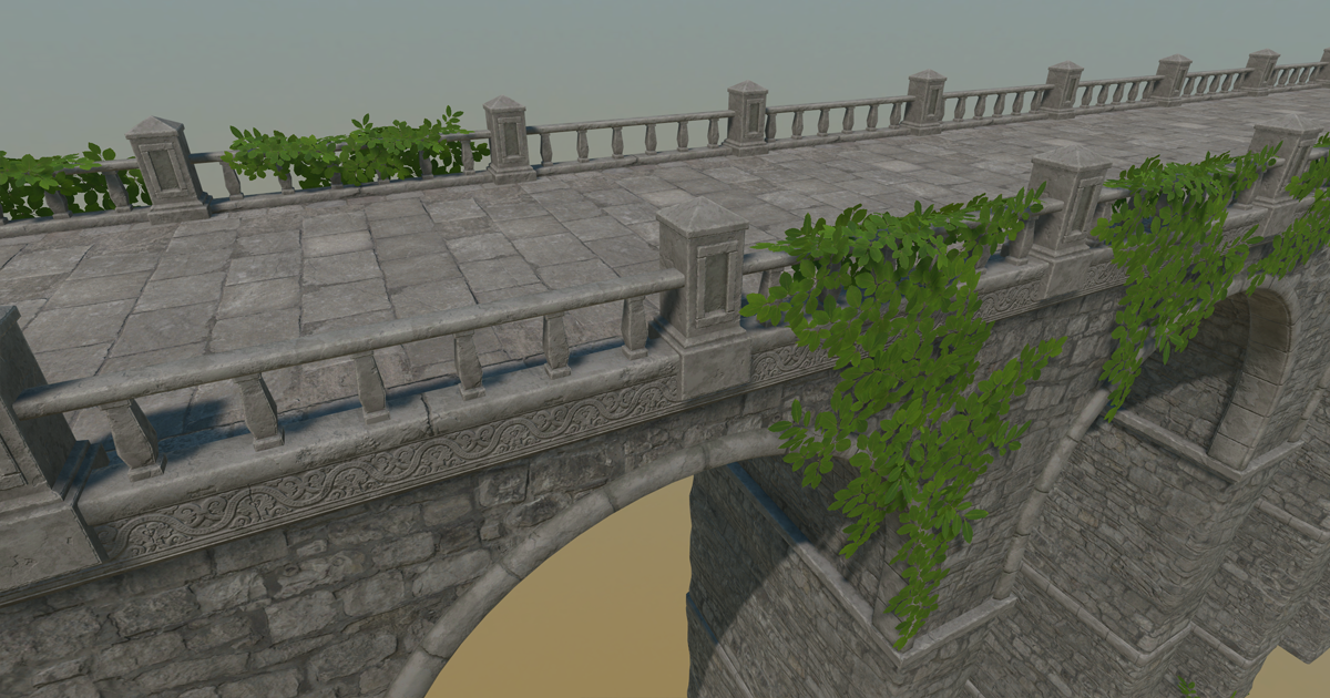 Unity Engine Bridge Ancient Stone Bridge - Modular | 3D Exterior | Unity Asset Store