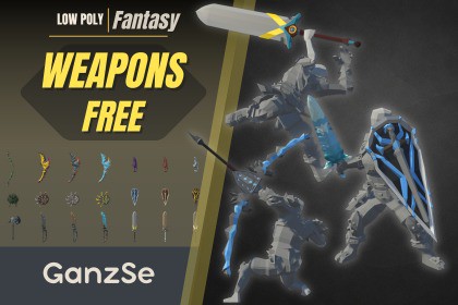 GanzSe FREE Weapons - Fantasy Low Poly Pack