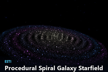 Procedural Spiral Galaxy Starfield(Only PC)