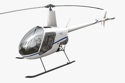 Helicopter R22 White