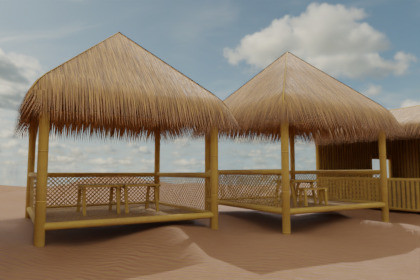 Bamboo Huts