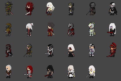2D Pixel Character Pack – Warriors Class