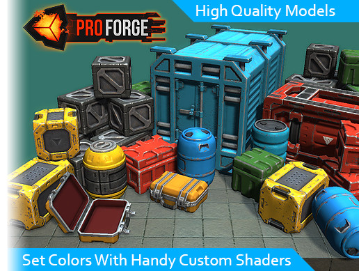 Container Pack (ProForge) | 3D 小道具 | Unity Asset Store