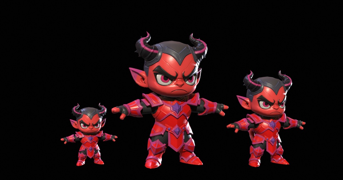 ChibiDemon6 Pack1 | 3D Creatures | Unity Asset Store