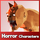Low Poly Horror Characters Pack