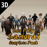 Low Poly Samurai Complete Pack