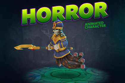 Horror animated character