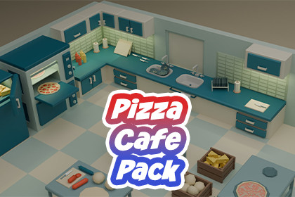 LowPoly Cafe Asset