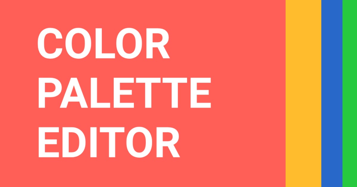 Color Palette Editor Utilities Tools Unity Asset Store