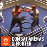 Combat Arenas & Fighter Characters Pack