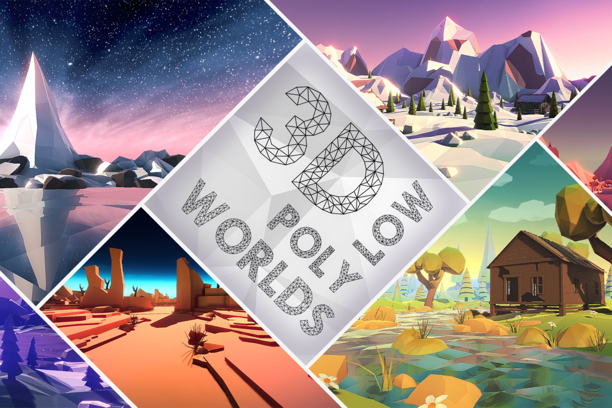 3D Low Poly Worlds