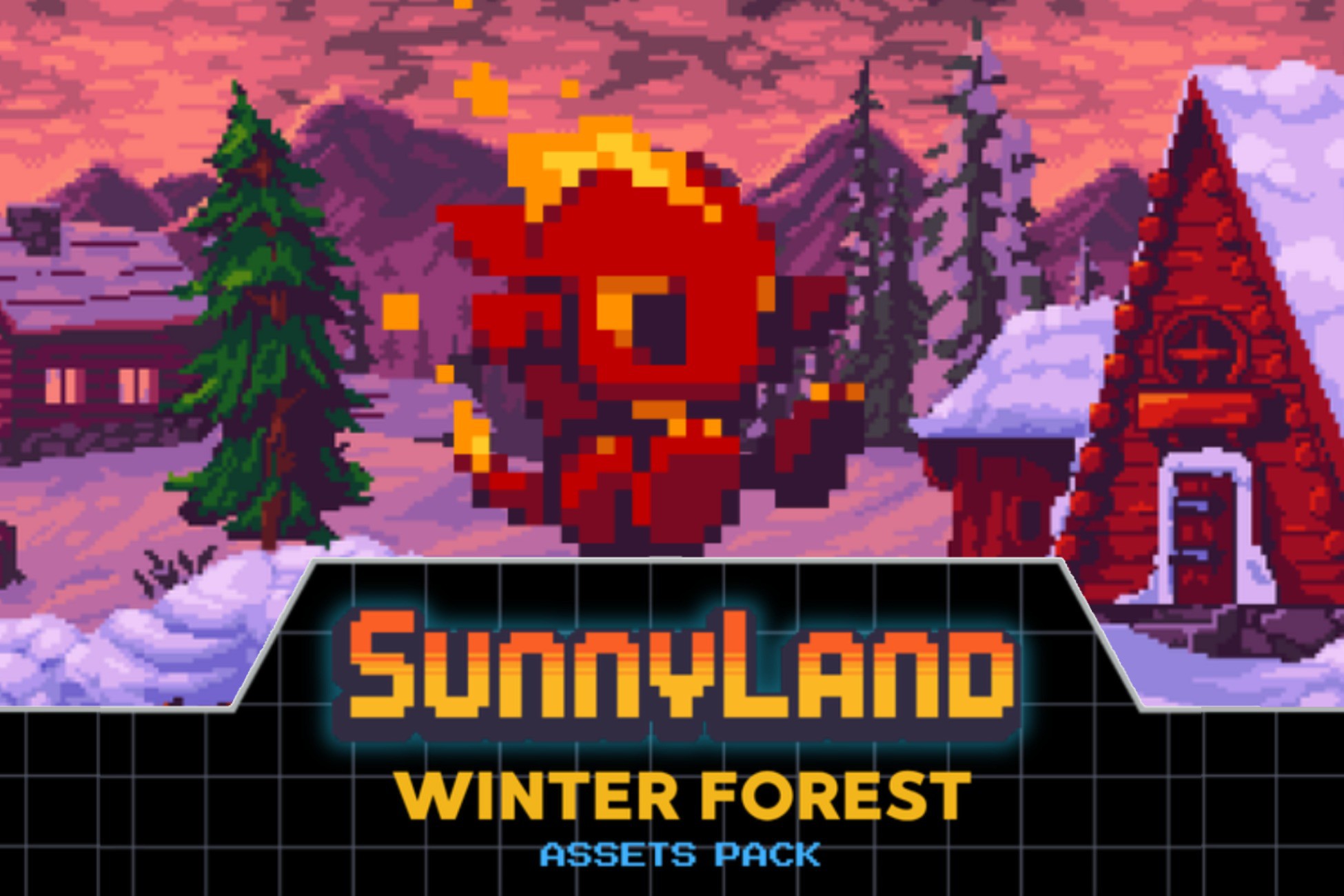 SunnyLand Winter Forest, image 1
