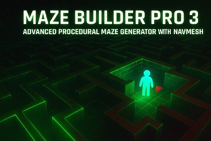 Maze Builder Pro 3 – Advanced Procedural Maze Generator with NavMesh & Spawning