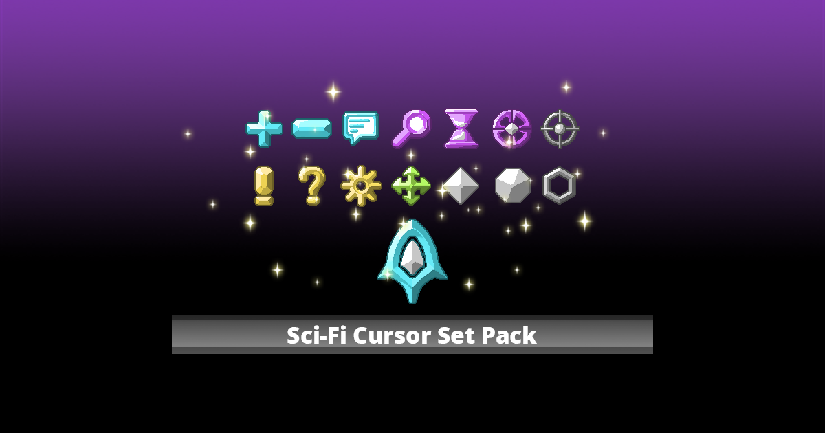 Sci-Fi Cursor Set Pack | 2D Icons | Unity Asset Store
