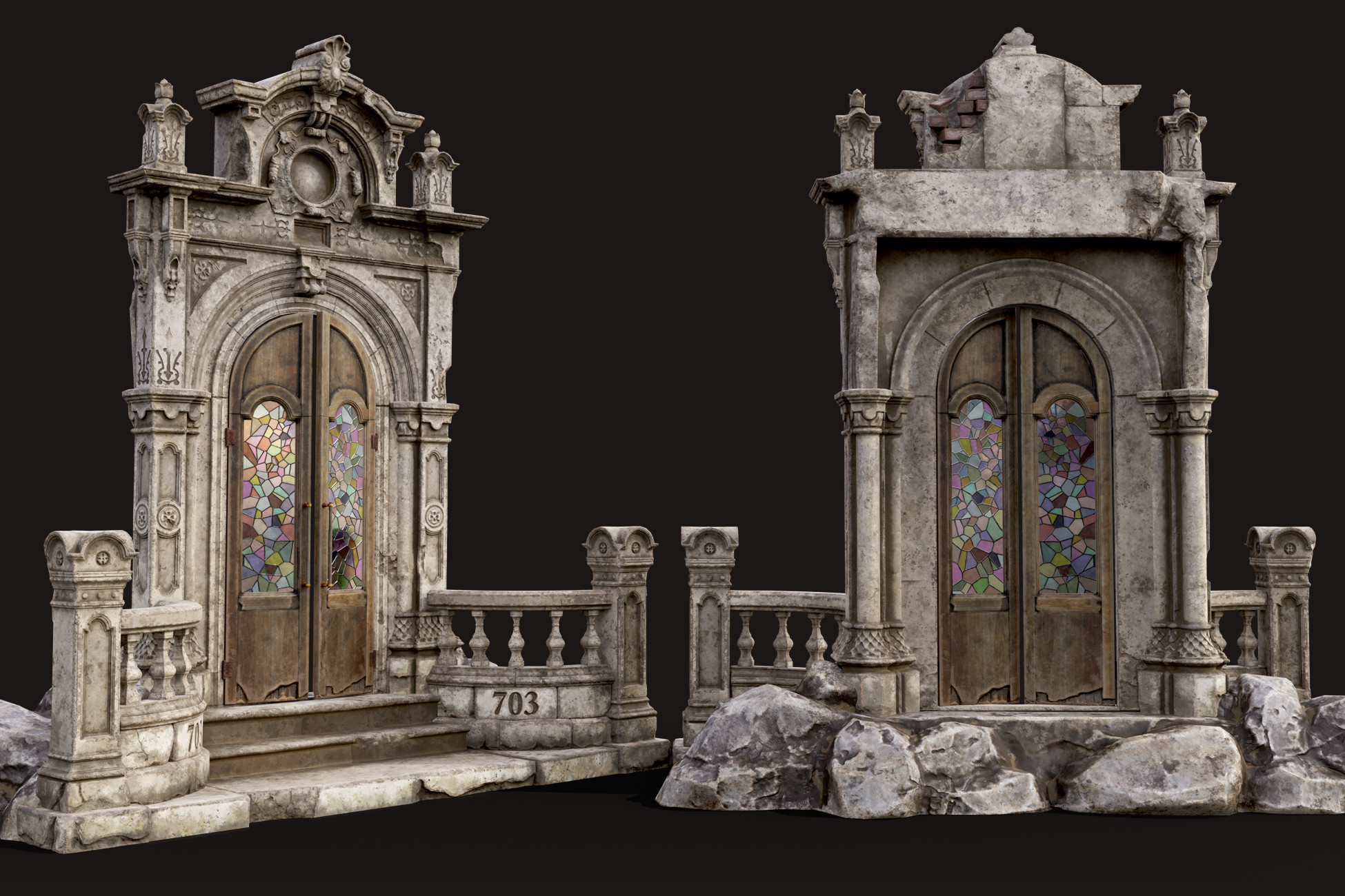 Old Abandoned Door Portal