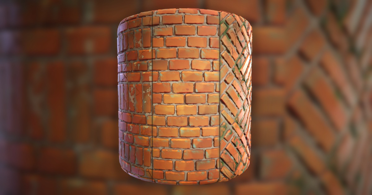 Material Brick Unity 56 Stylized Brick Texture Pack | 2D Brick | Unity Asset Store