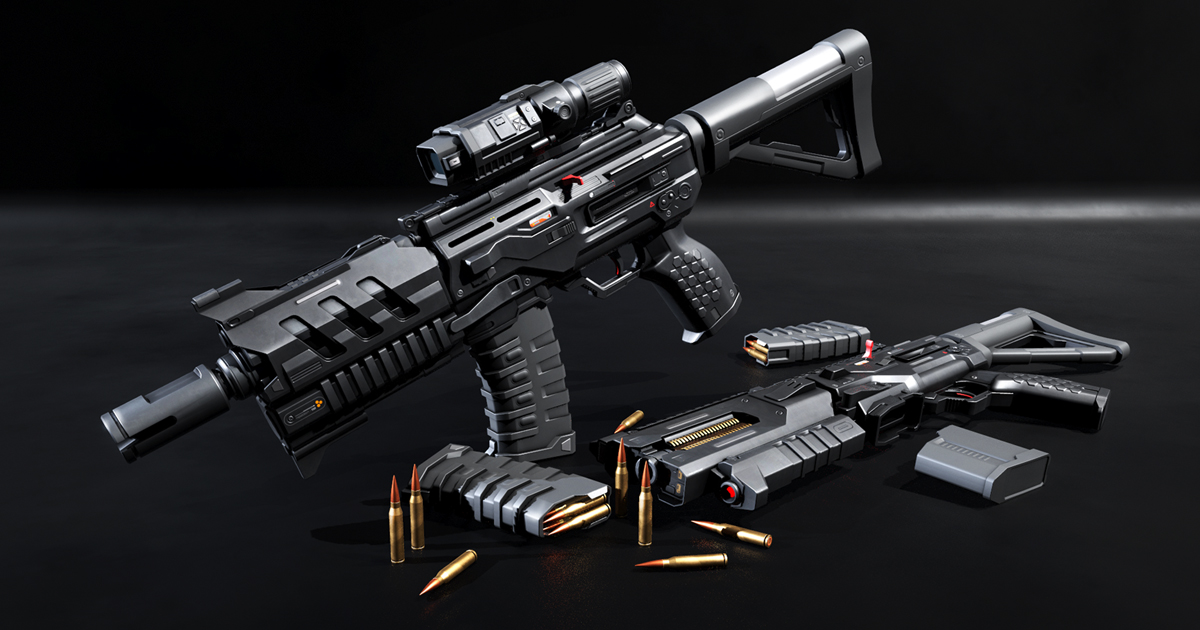 MMG Modular Machinegun | 3D Guns | Unity Asset Store