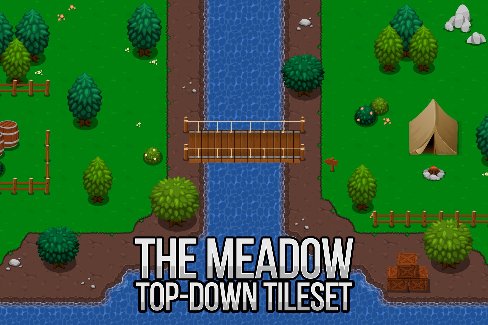 Unity Top Down Map The Meadow - Top Down Tileset | 2D Environments | Unity Asset Store