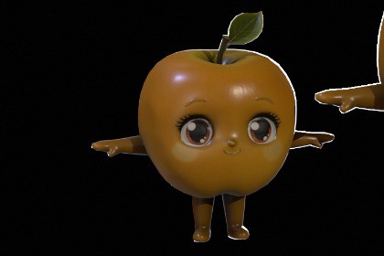 Chibi Fruit Apple two