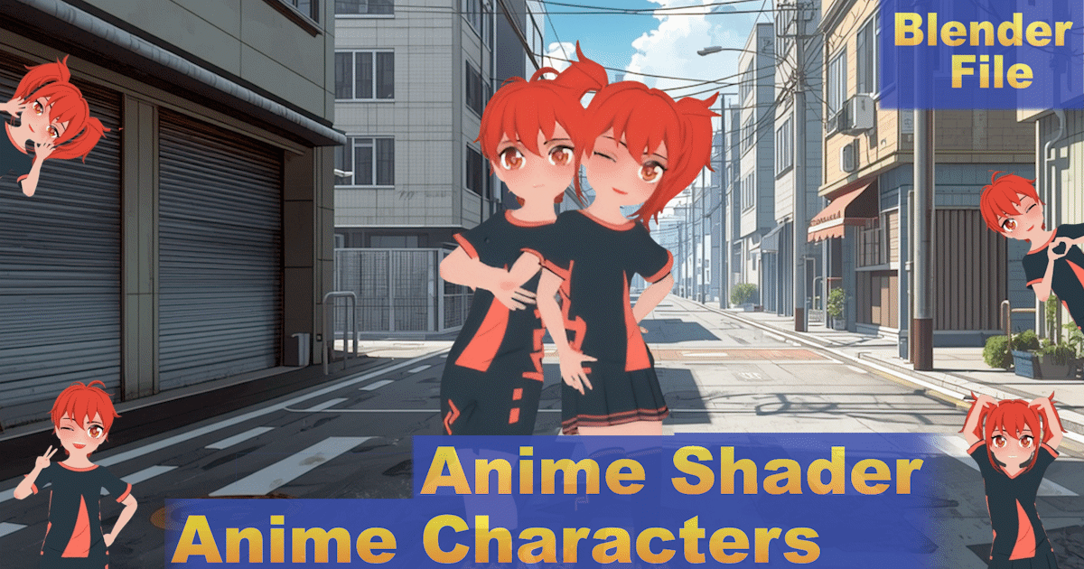 Anime Twins | Characters | Unity Asset Store