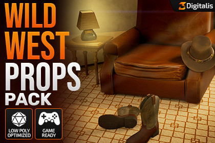 Wild West Props Pack | 3Digitalis
