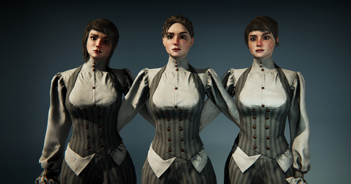 Steampunk Girl PBR | 3D Humanoids | Unity Asset Store