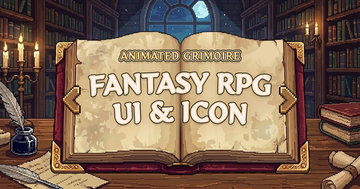 Animated Pixel Magic Book | 2D Icons | Unity Asset Store