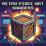 Retro Pixel Art CRT Monitor Glitch FX Shader Pack