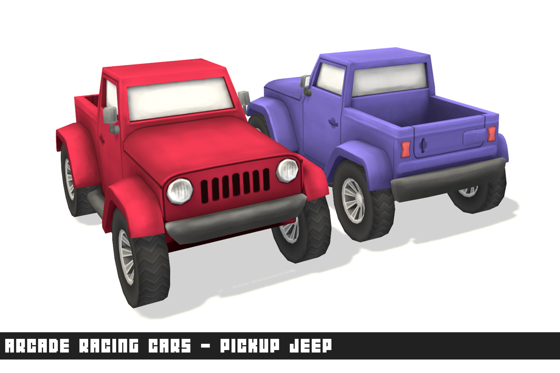 Arcade Racing Cars - Pickup Jeep | 3D Vehicles | Unity Asset Store