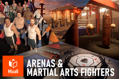 Martial Arts Fighters & Arenas – Full Pack