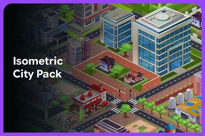 2D Isometric City Builder Pack